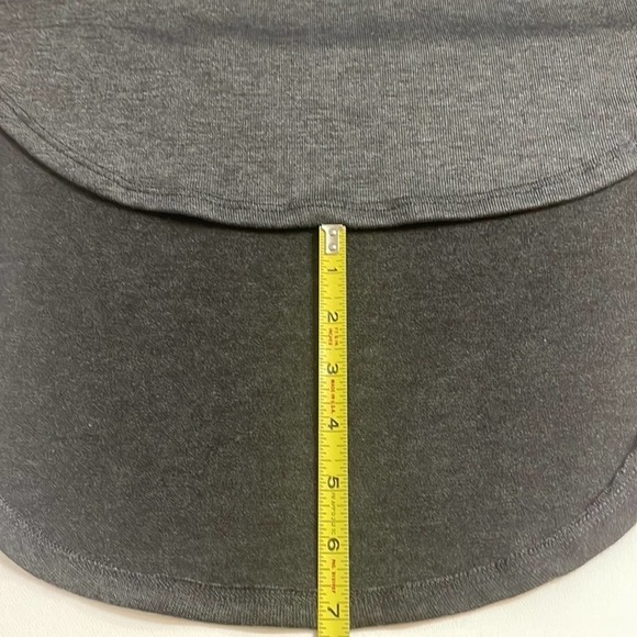 Go Couture long sleeve Turtleneck knit High/Low Hem Gray elephant Sz Small - Picture 8 of 13